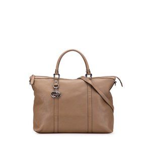 Gucci Interlocking G Tote Bag/Shoulder Bag, 2-Way, 339550, Brown Leather, Wom...